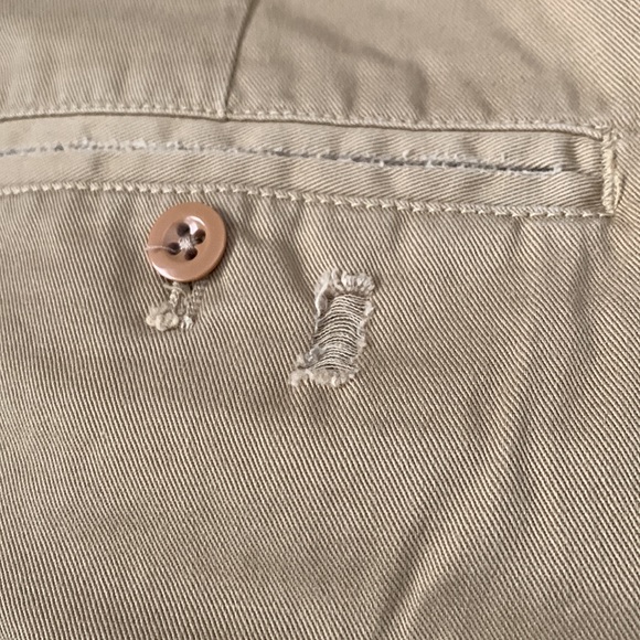 JCrew cotton pants in tan khaki color bottoned fly . Size 10 - Picture 9 of 11